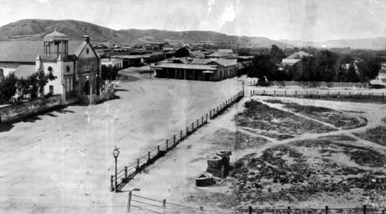 1869 Historic Image of Los Angeles Plaza